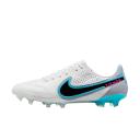 Nike Tiempo Legend 9 Elite FG Firm Ground Soccer Cleat White/Black/Blue/Pink - Size 4.5