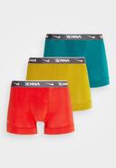 Nike Trunk Boxer Shorts Mustard Yellow Red Green Turquoise (3 Units) - S