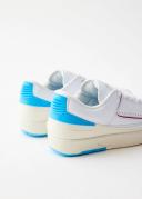 Nike | Women's Air Jordan 2 Retro Low 'UNC to Chicago' Sneakers WHT/GYM Red-Dk Pwdr BLU-SAIL / 6
