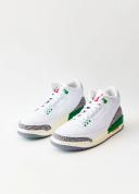 Nike | Women's Air Jordan 3 Retro 'Lucky Green' Sneakers White/varsity Red-Lucky Green / 6