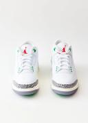 Nike | Women's Air Jordan 3 Retro 'Lucky Green' Sneakers White/varsity Red-Lucky Green / 8