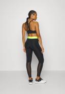 Nike Women's Pro Mid-Rise Mesh-paneled Leggings Black