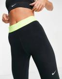 Nike Women's Pro Mid-Rise Mesh-paneled Leggings Black