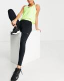 Nike Women's Pro Mid-Rise Mesh-paneled Leggings Black