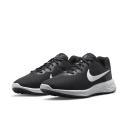 Nike Women's Revolution 6 Wide 2E Running Shoes - Black/White/Dark Smoke Grey US Size 6 - AfterPay & zipPay Available