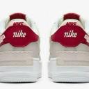 Nike Womens Air Force 1 Shadow Casual Basketball Shoes - Phantom/Echo Pink/Red, Size 8.5M