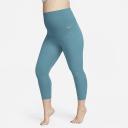 Nike Zenvy (M) Women's Gentle-Support High-Waisted 7/8 Leggings with Pockets (Maternity) - Blue