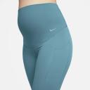 Nike Zenvy (M) Women's Gentle-Support High-Waisted 7/8 Leggings with Pockets (Maternity) - Blue