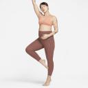 Nike Zenvy (M) Women's Gentle-Support High-Waisted 7/8 Leggings with Pockets (Maternity) - Brown