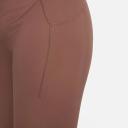 Nike Zenvy (M) Women's Gentle-Support High-Waisted 7/8 Leggings with Pockets (Maternity) - Brown