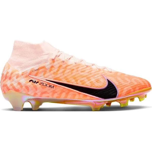 Nike Zoom Mercurial Superfly 9 Elite FG Firm Ground Soccer Cleat Guava Ice/Black in Pink - Size 4