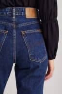 Nudie Jeans Breezy Britt Dark Stellar High Waist Regular Tapered Leg Women's Organic Jeans W26/L30 Sustainable Denim
