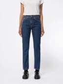 Nudie Jeans Breezy Britt Dark Stellar High Waist Regular Tapered Leg Women's Organic Jeans W32/L30 Sustainable Denim
