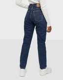 Nudie Jeans Breezy Britt Dark Stellar High Waist Regular Tapered Leg Women's Organic Jeans W32/L30 Sustainable Denim