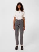 Nudie Jeans Breezy Britt Mountain Grey High Waist Regular Tapered Leg Women's Organic Jeans W33/L32 Sustainable Denim