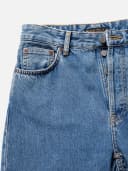 Nudie Jeans Breezy Britt Simply Blue High Waist Regular Tapered Fit Women's Organic Jeans W25/L32 Sustainable Denim