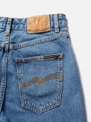 Nudie Jeans Breezy Britt Simply Blue High Waist Regular Tapered Fit Women's Organic Jeans W25/L32 Sustainable Denim
