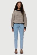Nudie Jeans Breezy Britt Sunny Blue High Waist Regular Tapered Leg Women's Organic Jeans W25/L30 Sustainable Denim