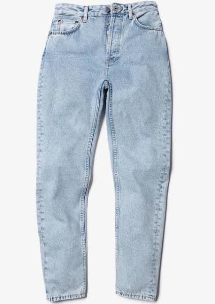 Nudie Jeans Breezy Britt Sunny Blue High Waist Regular Tapered Leg Women's Organic Jeans W31/L30 Sustainable Denim