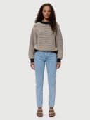 Nudie Jeans Breezy Britt Sunny Blue High Waist Regular Tapered Leg Women's Organic Jeans W32/L30 Sustainable Denim