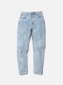 Nudie Jeans Breezy Britt Sunny Blue High Waist Regular Tapered Leg Women's Organic Jeans W32/L30 Sustainable Denim