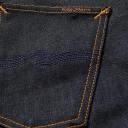 Nudie Jeans Grim Tim Dry True Navy Mid Waist Slim Leg Men's Organic Jeans W24/L30 Sustainable Denim