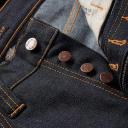 Nudie Jeans Grim Tim Dry True Navy Mid Waist Slim Leg Men's Organic Jeans W24/L30 Sustainable Denim