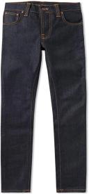 Nudie Jeans Grim Tim Dry True Navy Mid Waist Slim Leg Men's Organic Jeans W24/L30 Sustainable Denim