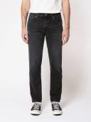 Nudie Jeans Gritty Jackson Worn Circle Mid Waist Regular Straight Leg Men's Organic Jeans W34/L34 Sustainable Denim