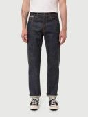 Nudie Jeans Rad Rufus Dry Emerald Selvage High Waist Regular Straight Leg Men's Organic Jeans W32/L32 Sustainable Denim