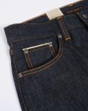 Nudie Jeans Rad Rufus Dry Emerald Selvage High Waist Regular Straight Leg Men's Organic Jeans W32/L32 Sustainable Denim