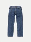 Nudie Jeans Rad Rufus Monday Blues High Waist Regular Straight Leg Men's Organic Jeans W25/L32 Sustainable Denim