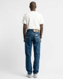 Nudie Jeans Rad Rufus Monday Blues High Waist Regular Straight Leg Men's Organic Jeans W28/L32 Sustainable Denim