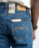 Nudie Jeans Rad Rufus Monday Blues High Waist Regular Straight Leg Men's Organic Jeans W28/L32 Sustainable Denim