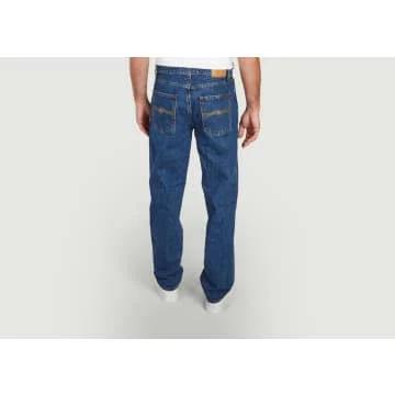 Nudie Jeans Rad Rufus Monday Blues High Waist Regular Straight Leg Men's Organic Jeans W28/L32 Sustainable Denim