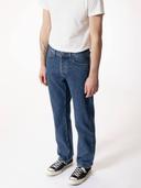 Nudie Jeans Rad Rufus Monday Blues High Waist Regular Straight Leg Men's Organic Jeans W38/L32 Sustainable Denim