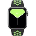 Official Apple Watch Nike Sport Band Strap 42mm / 44mm / 45mm / 49mm - Black / Lime Black / Lime Blast
