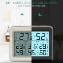 ORIA Indoor Outdoor Thermometer With 3 Wireless Sensors, Digital Hygrometer Thermometer, Temperature Humidity Monitor Meter With LCD Backlight,