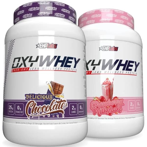 OxyWhey | Twin Pack, OxyWhey 2lb Choc Caramel / OxyWhey 2lb Raspberry Ripple