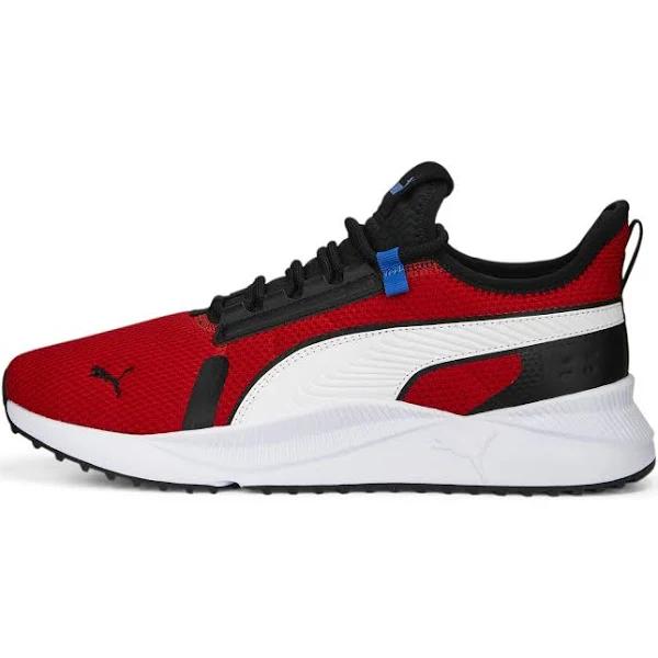 Pacer Future Street Knit Unisex Sneakers in For All Time Red/White/Black, Size 4.5 by Puma