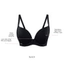 Parfait Casey Contour Plunge Bra - Black - 14C