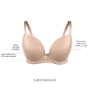 Parfait Casey Contour Plunge Bra - European Nude - 12C