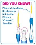 Piksters Interdental Brush Pack of 40 Size 4 Red