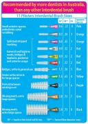 Piksters Interdental Brush Pack of 40 Size 4 Red