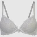 Pleasure State My Fit Lace Graduated Push Up Plunge Bra in Sagebrush Green Sage 10 A