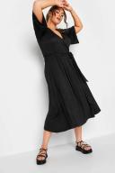 Plus Size Limited Collection Curve Black Wrap Midi Dress Size 24 | Women's Plus Size and Curve Fashion