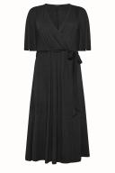 Plus Size Limited Collection Curve Black Wrap Midi Dress Size 24 | Women's Plus Size and Curve Fashion