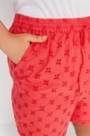 Plus Size Limited Collection Curve Coral Orange Broderie Anglaise Shorts Size 20 | Women's Plus Size and Curve Fashion