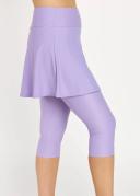 Plus Size Plus Size Flared Swim Skort With Capri Leggings UPF 50+ | Lavender | by Calypsa |