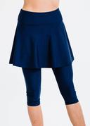 Plus Size Plus Size Flared Swim Skort With Capri Leggings UPF 50+ | Lavender | by Calypsa |